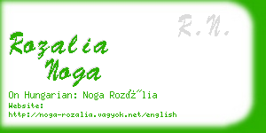 rozalia noga business card